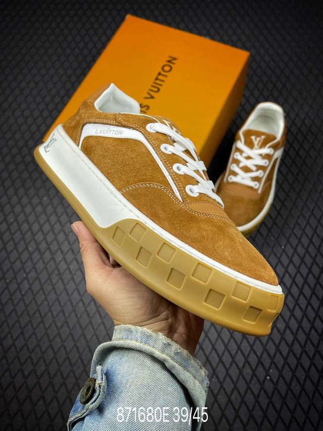 Louis Vuitton Skate Sneaker 2025 秋冬男士系列 Classic 牛皮革 圆头系带 低帮 生活休闲鞋 原版开发 市面唯一正确版本
