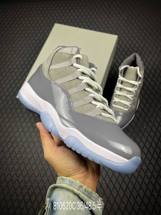 C 公司级Air Jordan 11 ”Cherry“ 高帮 Aj11 乔丹11代 Aj11 乔11 高邦 白红 乔丹篮球鞋系列 整双鞋以白红色为主调，红色的漆