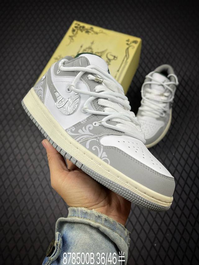 B 公司级Nike Air Jordan 1 Low Aj1乔1低帮休闲板鞋 同步官方配色 市场唯一独家头层皮打造 原鞋原档案开发 原厂皮料 原档冲孔鞋头 正确