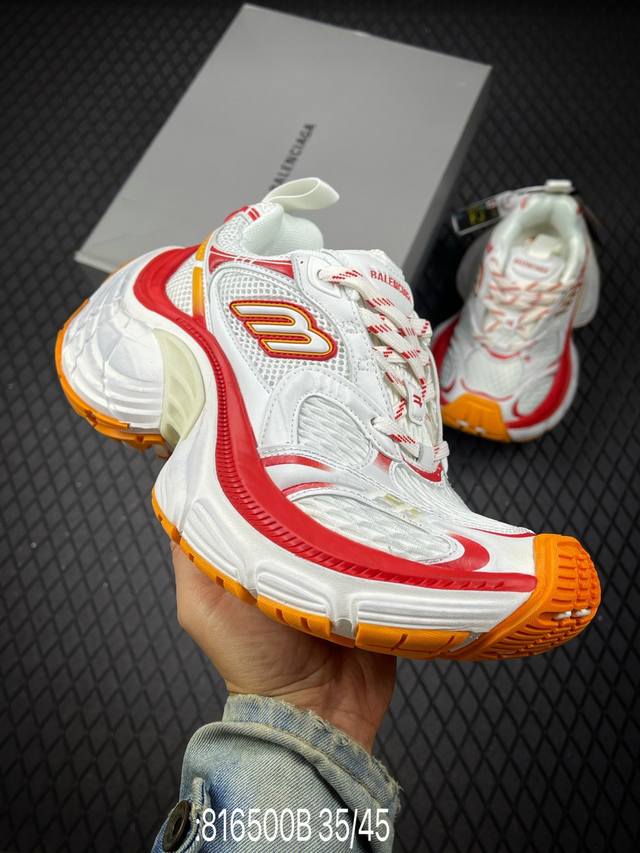 B 法国高端奢侈品牌-巴黎世家Balenciaga Cargo Sneaker 10Xl船型系列低帮复古阔型厚底底姥爹风潮流百搭休闲运动鞋 尺码：35-45编码