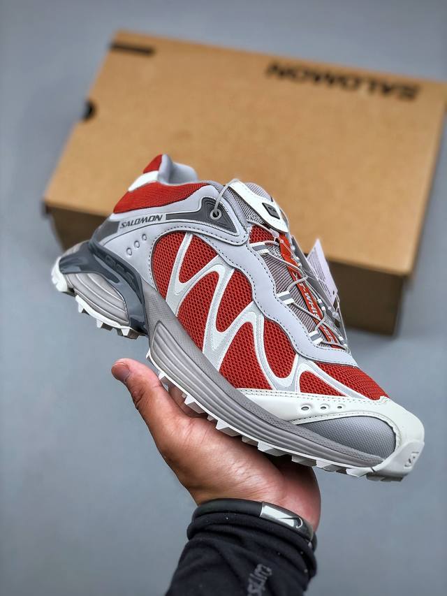 Salomon Xt-Whisper 萨洛蒙户外越野跑鞋 鞋面采用Sensifit贴合技术 全方位贴合包裹脚型 鞋跟部鞋底牵引设计 提供强大的抓地性能 更适应野