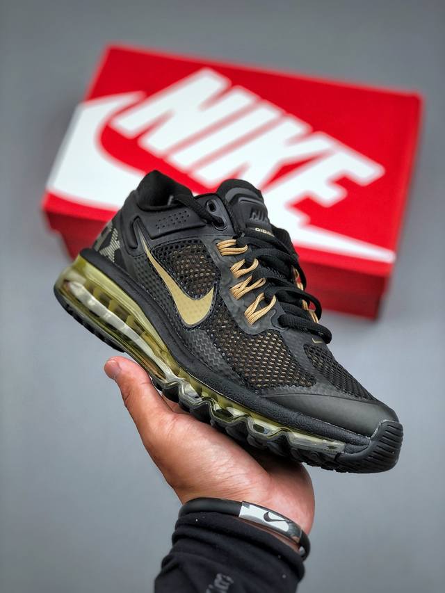 Nk Air Max 2013 复古透气网布气垫跑鞋 Hq1927 001 尺码：36-46 半