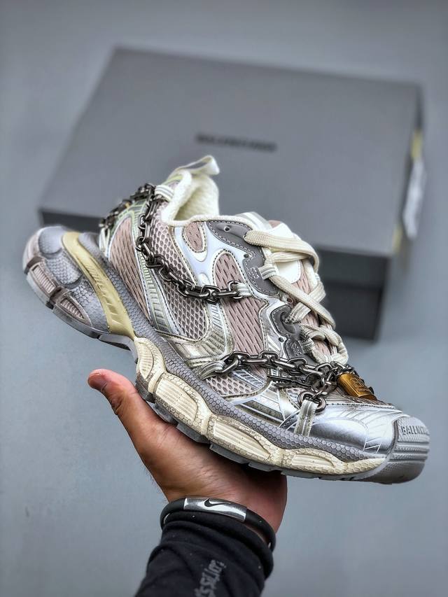 I8版本 Balenciaga Phantom Sneaker 3Xl 巴黎世家10代金属风 潮流跑鞋 #增加全新设计 在延续 Track Trainer 户外