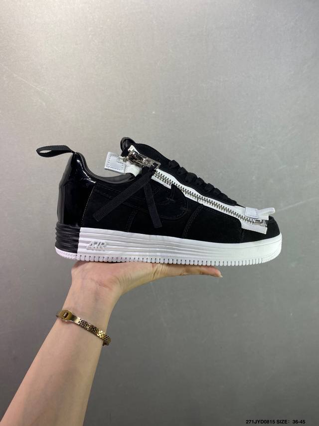 公司级Acronym X Nike Lunar Force 1 联名款 拉链 休闲 包裹性耐磨 低帮 板鞋 Id：271Jyd0815