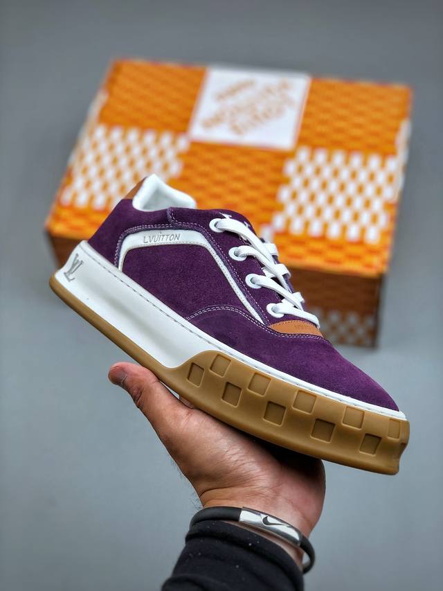 Louis Vuitton Skate Sneaker 2025 秋冬男士系列 Classic 牛皮革 圆头系带 低帮 生活休闲鞋 原版开发 市面唯一正确版本