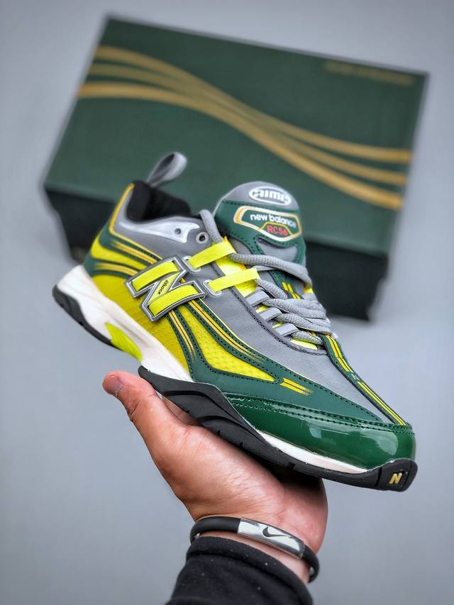 Aime Leon Dore × New Balance Rc56系列 新百伦 Nb 舒适耐磨 低帮 休闲跑步鞋 网眼层叠反倒衬出旧化美感 锯齿外底雨天咬地稳