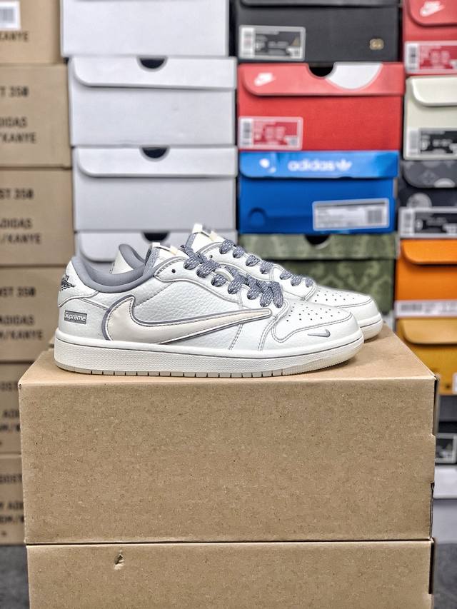 福利特价 #公司级福利 原市面260版本 Diy定制款 Air Jordan 1 Low 定制配色 乔1 Aj1经典倒钩低帮休闲百搭板鞋 Ch6336-011