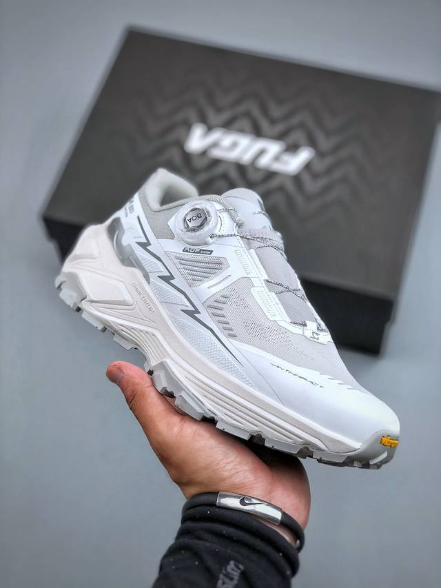 凯乐石 Kailas Fuga Ex3 Boa 厚底缓冲徒步跑山网布Tpu减震防滑透气包裹性抗冲击轻便回弹 低帮 超强抓地力徒步跑步鞋 Boa适配系统 通过旋钮