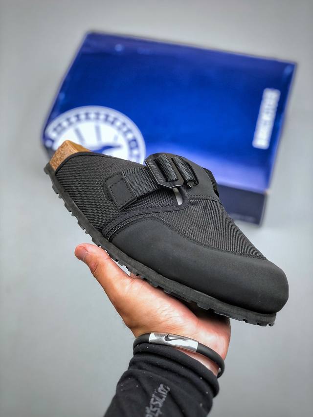 纯原“翘头版” 博肯Birkenstock 勃肯全包系列 广东原产 #采用质地柔软牛皮绒面革植入羊羔毛鞋垫和里衬材质 #中底搭载缓震软木橡胶 #外置Eva轻量片