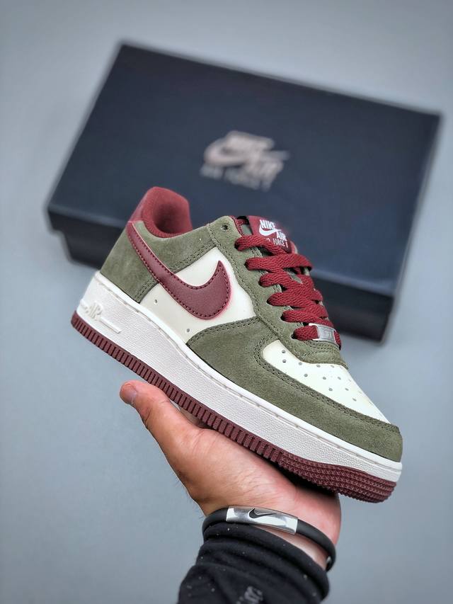 Nike Air Force 1‘07白绿红 原楦头原纸板 打造纯正低帮空军版型专注外贸渠道 全掌内置蜂窝气垫 原盒配件 原厂中底钢印、拉帮完美 货号:Fq87