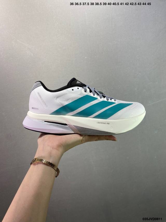 公司级Ad Adizero Boston 13 夏季透气网眼竞速跑鞋 Js4791 融合Lightstrike和Lightstrike Pro技术 采用乙烯 乙
