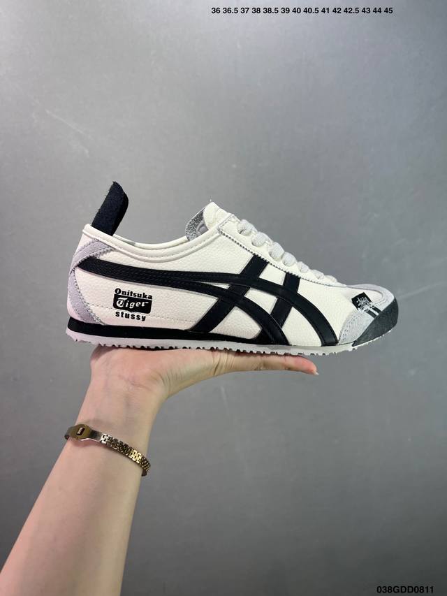 公司级Asics 亚瑟士 男女鞋真标半码 制 日产经典老牌-鬼塚虎 Onitsuka Tiger Mexico 66经典墨西哥系列复古经典百搭板鞋休闲运动鞋慢跑