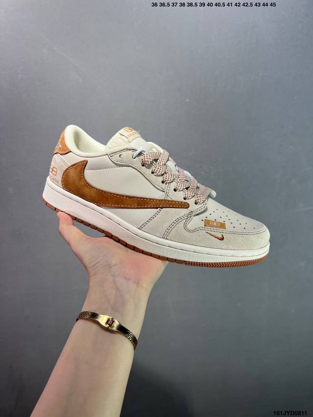 公司级Air Jordan Aj1 Low 低帮系列定制配色Wg8850-012 原厂内置气垫魔块 A模大底 头层小牛皮 鞋舌Aj原厂专用牛津布+Aj专用反口珍
