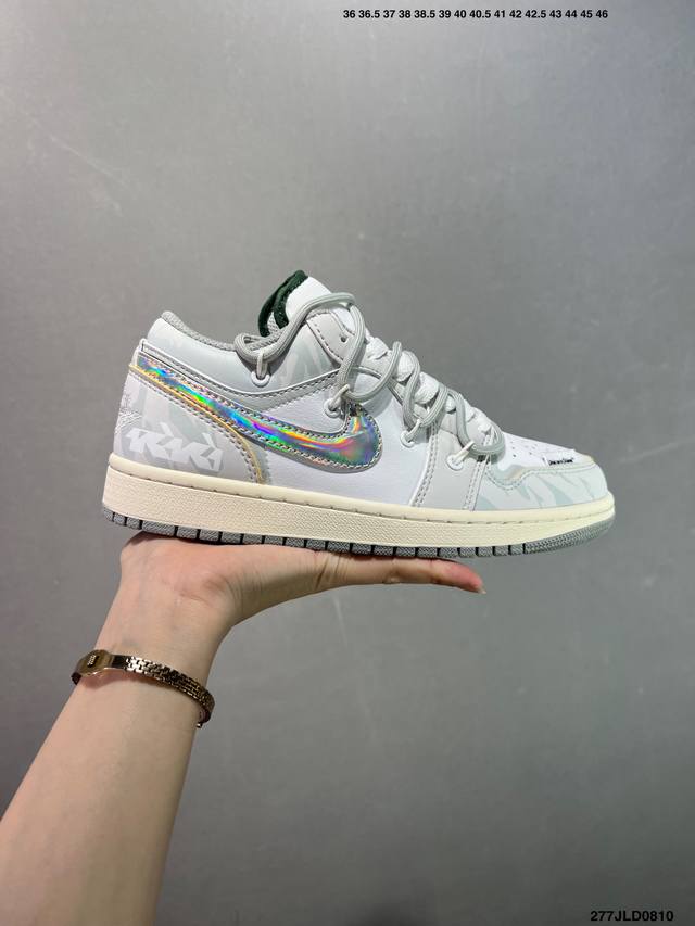 公司级Air Jordan 1 Low Aj1乔1低帮休闲板鞋 同步官方配色 官方货号:Fq7687-300 尺码:40 40.5 41 42 42.5 43
