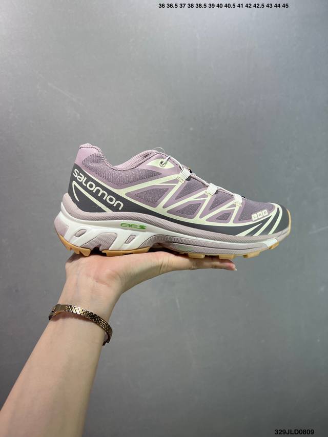 公司级Salomon Xa Pro Xt-6 Expanse萨洛蒙户外越野跑鞋 鞋面采用Sensifit贴合技术 全方位贴合包裹脚型 鞋跟部鞋底牵引设计 提供强
