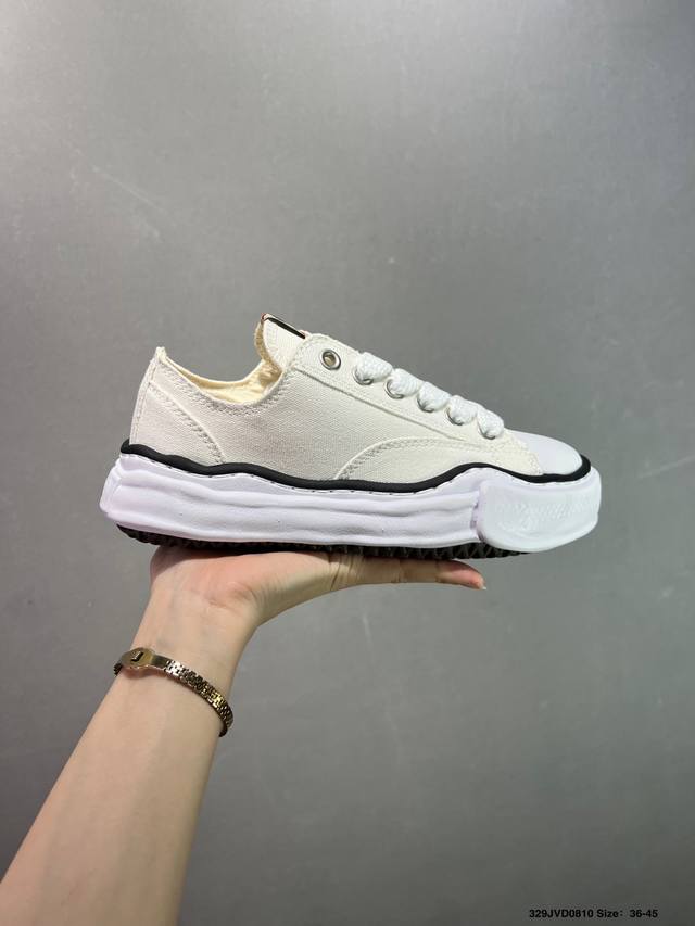 公司级余文乐挚爱单品 复古溶解风 日本概念时装设计师三原康裕品牌Mmy Maison Mihara Yasuhiro Original Sole Canvas