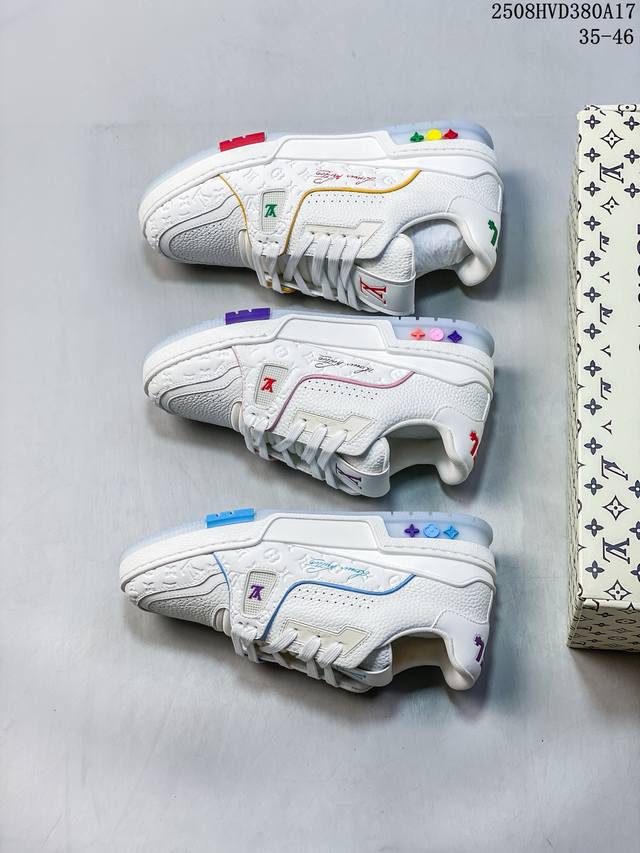 双层礼盒版 最强性价比版本 Louis Vuitton Trainer Lv 路易威登 独家全新升级最新包装，海淘代购同渠道品质 高端零售 外贸充正专供 原版购