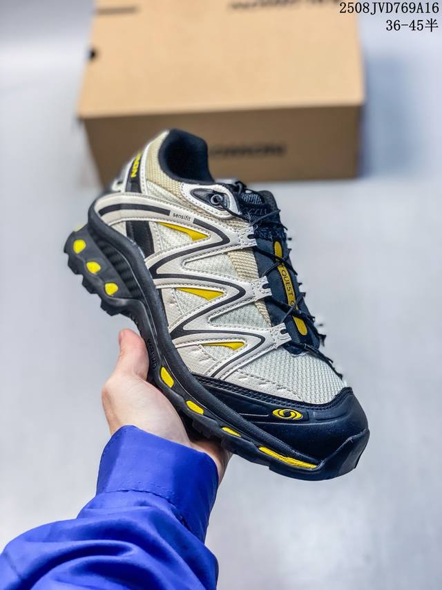 萨洛蒙 Salomon Xt-Quest Adv ”Beige“ 萨洛蒙 探索者系列户外越野跑鞋 410523 36 Vo #鞋面采用Sensifit贴合技术
