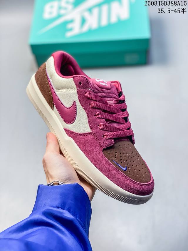 Nike Sb Force 58 Fs-草莓熊 硫化杯底 原楦版型 独家私模 融入打孔设计 独家独立真半码 35.5起 帆布和麂皮绒面制成 浓浓复古年而不腻 经