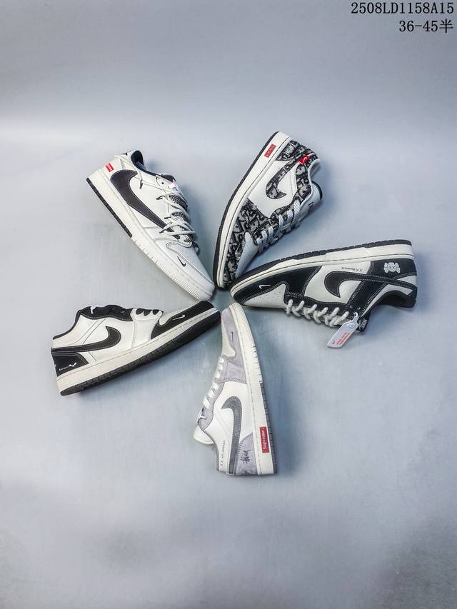 海外爆款限量发售！Travis Scott X Fragment Design X Jordan Air Jordan 1 Low Og Sp “斯图西联名 冰