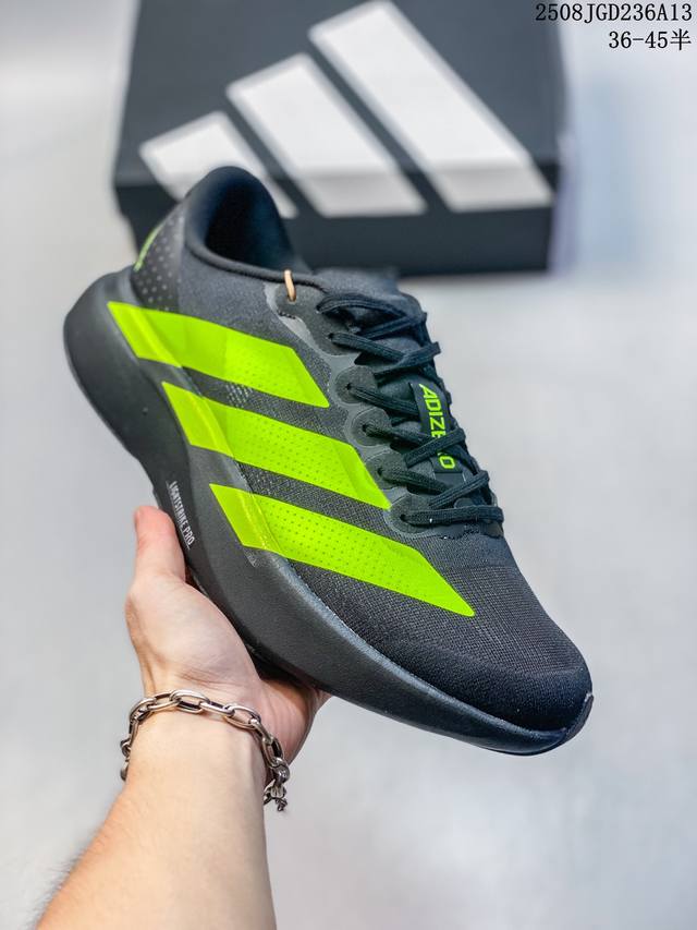 公司级Adidas Adizero Evo Sl 阿迪达斯 舒适百搭防滑耐磨 低帮 休闲跑步鞋 货号:Jr5842 尺码:36 36.5 37 38 38.5
