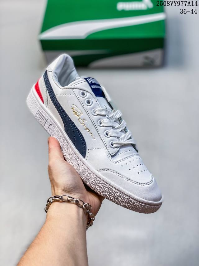 真标Puma Suede Bloc 复古单品 彪马 防滑耐磨低帮德训板鞋 货号:390964-001 尺码:36-44 编码：08Vy977A14