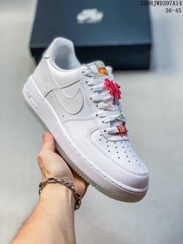 海外限量发售！公司级Nike Air Force 1 '07 Low 空军一号 低帮 运动鞋 休闲鞋 折边针车 工艺难度大 原楦头原纸板 原装鞋盒 定制五金配件