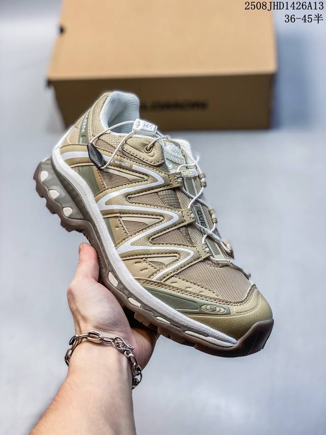 Salomon Xt-Quest Adv ”Beige“ 萨洛蒙 探索者系列户外越野跑鞋 474193-29 #鞋面采用Sensifit贴合技术 全方位贴合包裹