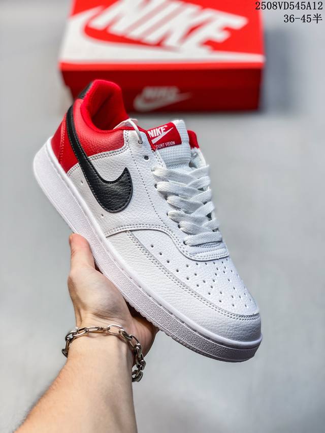 特价 Nike 耐克 男女鞋真标半码制，升级原楦原纸版开发，采用硬质修面牛剖革鞋面材质，外置Rb耐磨抓地力橡胶大底经典校园配色,耐克Nike Court Bor
