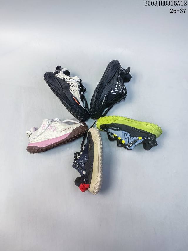 可隆登山鞋童鞋 Kolon Sport 可隆Litcamp Mega儿童休闲徒步鞋登山鞋运动机能止滑鞋 可隆厚底老爹鞋男女童松紧扣户外徒步百搭跑步鞋炸街走秀款童