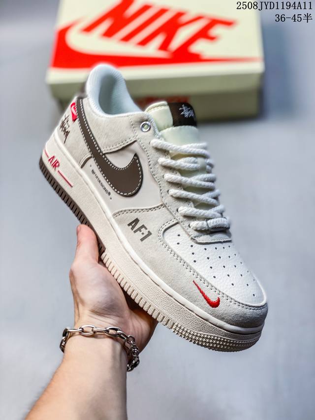 海外限量发售！公司级Nike Air Force 1 '07 Low 空军一号 低帮 运动鞋 休闲鞋 折边针车 工艺难度大 原楦头原纸板 原装鞋盒 定制五金配件