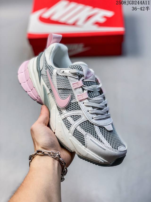 Nike V2K Run 时尚百搭回弹 低帮跑步鞋 女款 灰白 尺码：如图 编码：08Jgd244A11