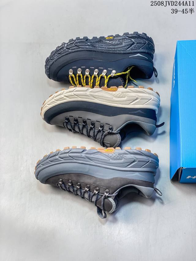 Hoka One One Tor Summit 皮革 舒适百搭 支撑平衡 低帮 徒步鞋 男女同款 灰色 尺码：如图 编码：08Jvd244A11
