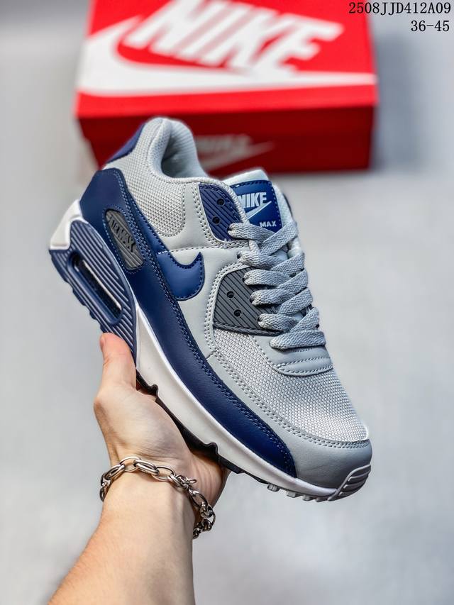耐克Nike Air Max 90 Prm 90款 经典款复古缓震气垫跑步鞋休闲运动鞋 尺码：如图 编码：08Jjd412A09