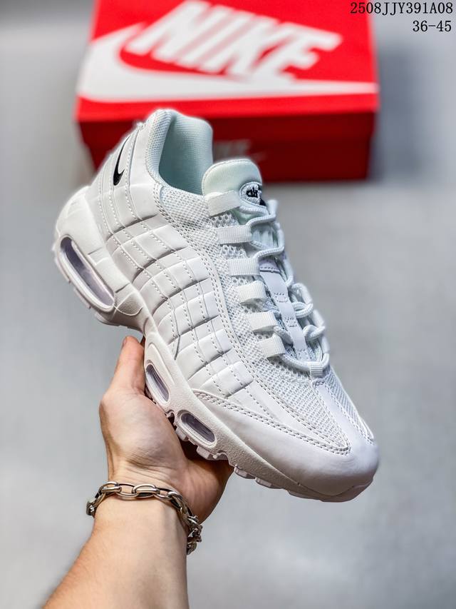 Nk Air Max 95 复古减震气垫跑鞋 经典重温 外单专供大厂出品 品质稳定 一百余色 终端操作 鞋款设计灵感源于人体构造 中底设计基于人体的脊柱构造 是