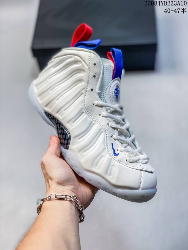 公司级Nike Foamposite One 喷泡 中帮 复古篮球鞋 货号:Aa3963-102 尺码:40 40.5 41 42 42.5 43 44 45