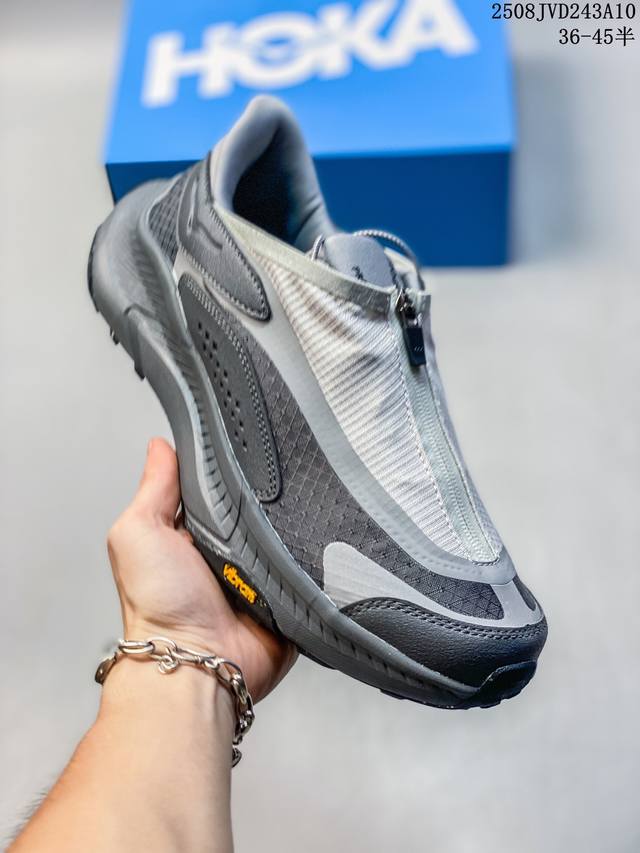Hoka One One Project Transport 舒适 防滑耐磨 低帮 生活休闲鞋 男女同款 灰色 尺码：如图 编码：08Jvd243A10