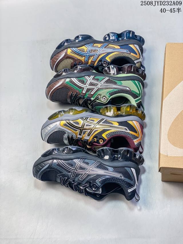 公司级Asics Gel-Quantum Kinetic 亚瑟士 量子系列硅胶回弹休闲运动跑步鞋 原数据开发全掌 硅胶缓震中底 采用透气网布拼接皮革鞋面 货号: