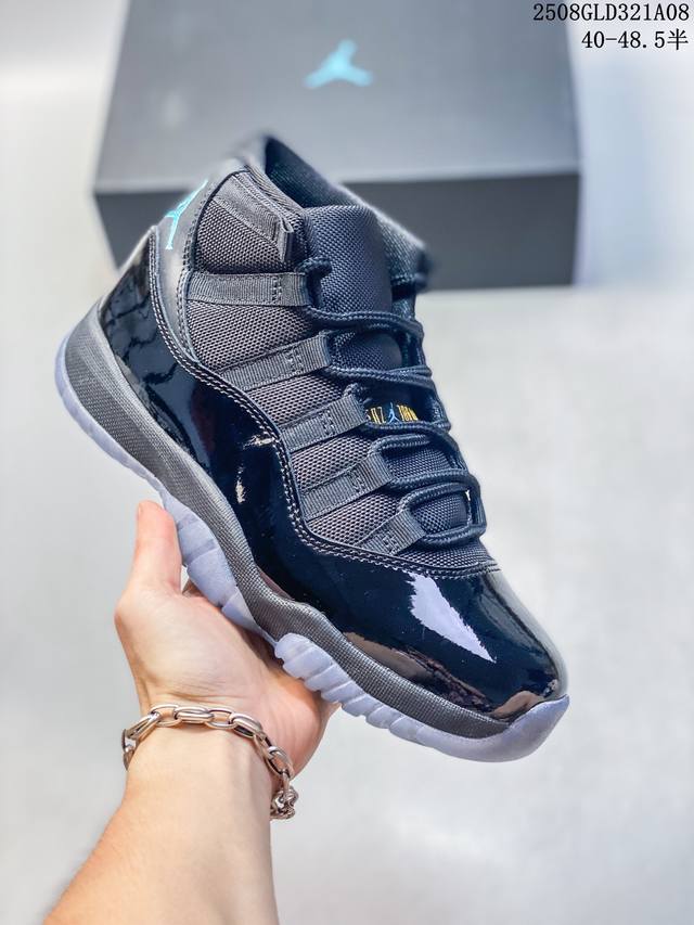 Air Jordan 11 Retro Gs “Gamma Blue” 高帮 伽玛蓝 Aj11 乔丹11代 Aj11 乔11 高邦 黑蓝 乔丹篮球鞋系列 Kic