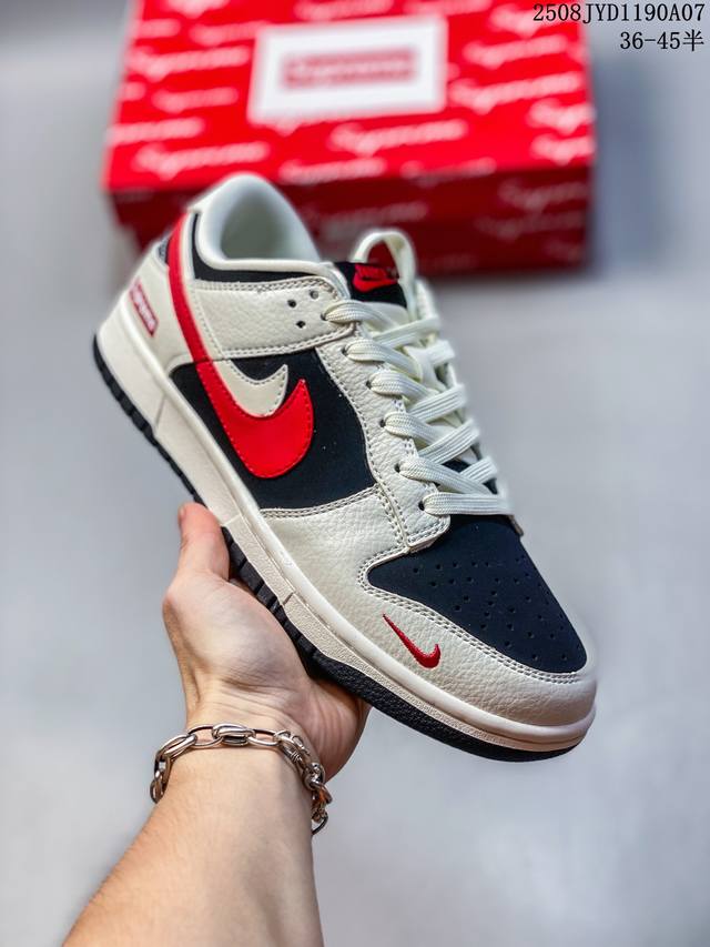 海外爆款限量发售！公司级 Nike Sb Dunk Low“Mlb联名 弹幕白勾” 周年高端定制 低帮休闲板鞋 定制鞋盒 大厂纯原品质出货 超高清洁度 皮料切割