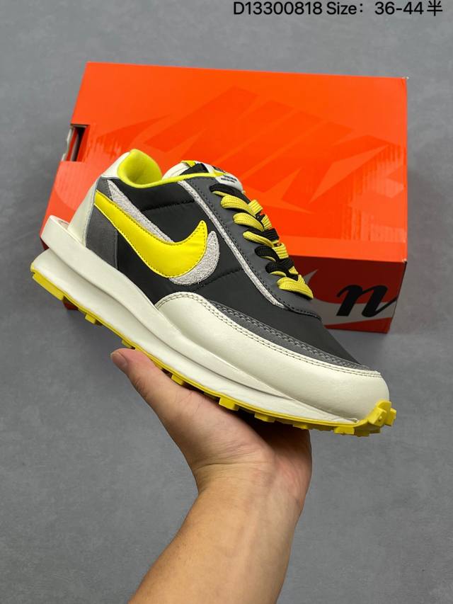 公司级Sacai X Nike Ldwaffle 华夫1代 解构高端跑鞋 联名设计 双钩双鞋舌设计 遵循原版 正确一层外露 一层包边 原盒正确组合大底 原楦原纸