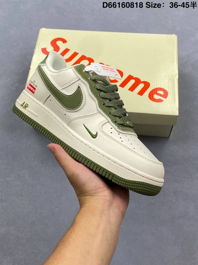 耐克Nike Air Force 1 Low 空军一号低帮百搭休闲运动板鞋 柔软、弹性十足的缓震性能和出色的中底设计，横跨复古与现代的外型结合，造就出风靡全球三