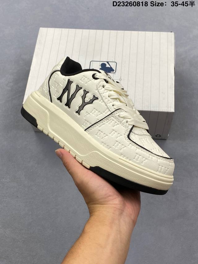 公司级Korea韩国Ss19限定发售Ny美国榄球洋基队限定 X Mlb Big Ball Chunky A Running厚底老爹厚底休闲运动慢跑鞋 货号:3A
