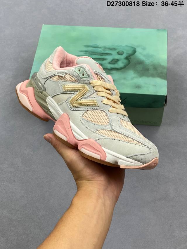 New Balance Nb 9060 鞋款灵感源自设计师本人对夏日的怀日回忆。鞋面大身由空间双格及磨砂鞋面拼接而生，配以柔和、温暖的粉橘色调，夏日氛围拉满采用