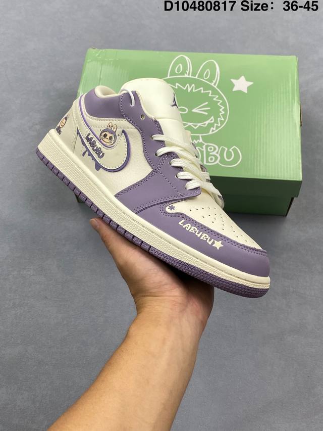 公司级Air Jordan 1 Low 联名 此款主张打破传统的工业化流水线设计限制，以Made By Ideas的超级创意为理念，集结众多潮流设计师，结合时下