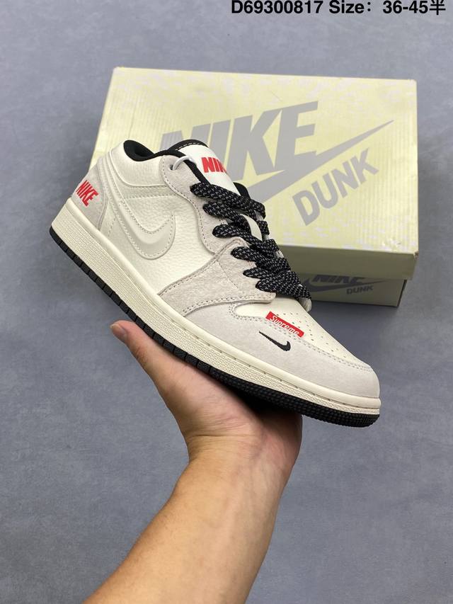 Nike Air Jordan 1 Low Aj1乔1低帮休闲板鞋 同步官方配色 市场唯一独家头层皮打造 原鞋原档案开发 原厂皮料 原档冲孔鞋头 正确满胶鞋垫