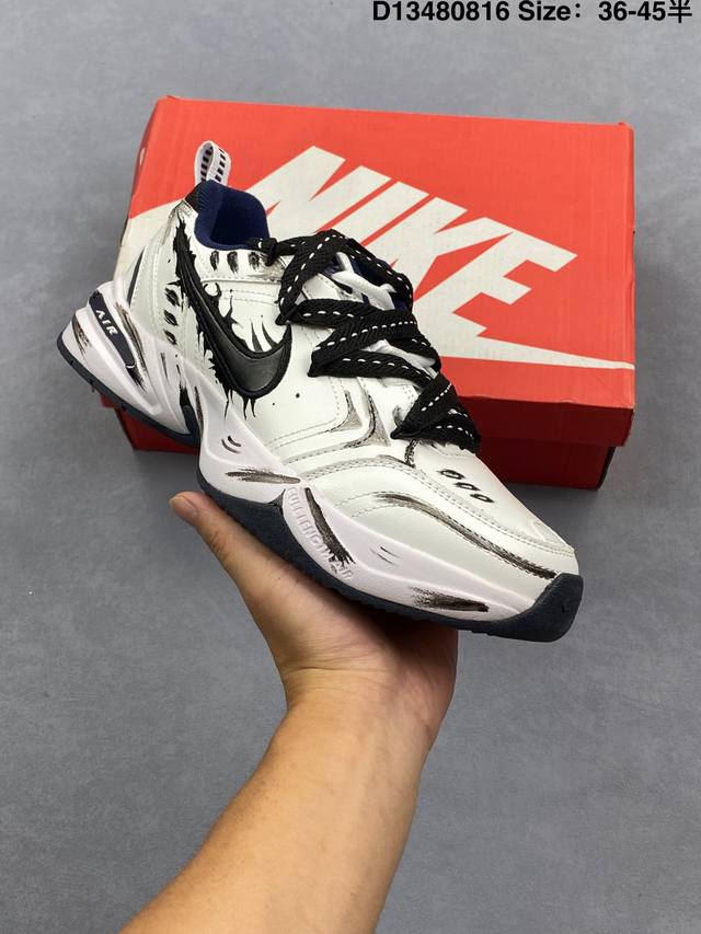 公司级Nike Air Monarch Iv皮革 日常百搭 減震防滑 低帮生活休闲鞋 采用皮革材质打造鞋面，鞋面结实耐穿，日常也非常好打理，整体配色以白色为主调