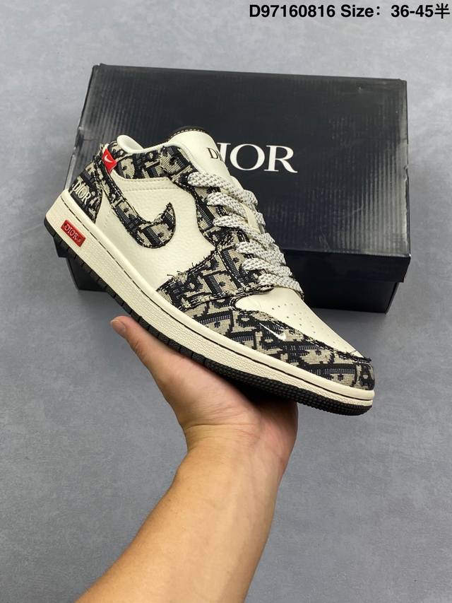 福利 公司级Nike Air Jordan 1 X Travis Scott Aj1倒勾 乔一倒钩 ‘Diy’定制 耐克 低帮文化篮球鞋 完美品质出货 细节如图