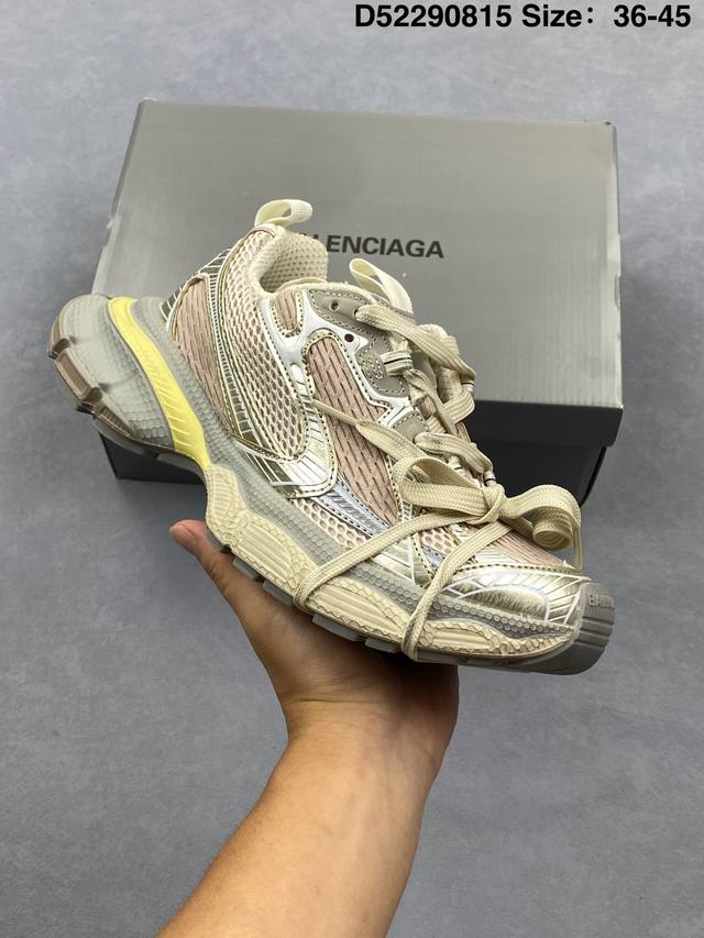 Balenciaga 巴黎世家 Phantom Sneaker 复古老爹鞋 巴黎世家3Xl 官方全套配件鞋盒 鞋带 防尘纸配套齐全 货号:734734 W3Xl