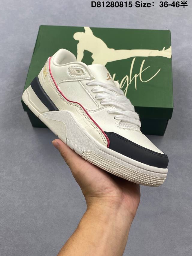 耐克 Nike 乔丹 Jordan Flight Court 时尚休闲 防滑耐磨 低帮运动鞋 复古篮球鞋 男女同款 Jordan 新鞋型 又来了！新配色曝光！滑
